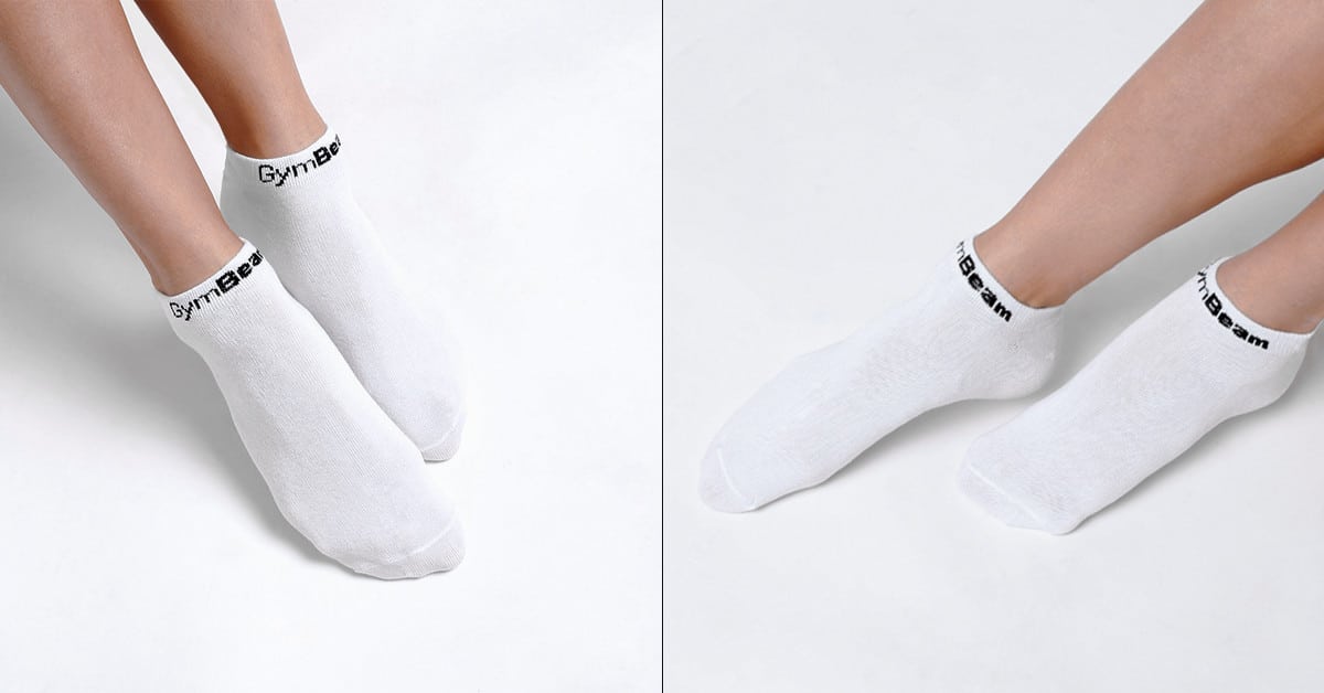Ponožky Ankle Socks 3Pack White - GymBeam