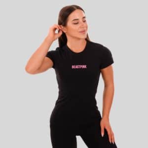 Dámske tričko Daily Black - BeastPink